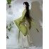 CozyForms Wei Jin Dynasty Hanfu Dresses for Women Ancient Chinese Green Wide Sleeves Flowing Fairy Skirt Spring Autumn Daily