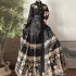 Hanfu Ming Traditional Chinese Cardigan Dresses for Women Spring Autumn Ma Mian Skirt