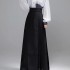 Black Chinese Modern Hanfu Ming Dresses For Women Ma Mian Skirt Show Thin Daily Clothes