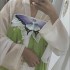 Chinese Traditional Hanfu Dresses Suit Chest Length Skirt Butterfly Embroidery Cosplay Skirt
