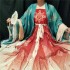 Hanfu Female Chinese Queen Fairy Tang Dynasty Hezi Skirt Han Element Embroidery Daily Princess Elegant Luxury Set