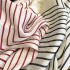 Korean simple spring thin imitation silk matching color striped scarf shawl female