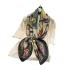 Chinese spring autumn thin floral simulation silk scarf shawl female mother everything matching decoration