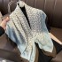 Spring Autumn Thin Simulation Scarf Shawl Female 90 Square Scarf To Send Mother All Matching Neck Protection Decoration
