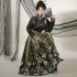Improved Ming Dynasty Hanfu Long Horse face Skirt Long sleeved Stand Collar Chinese Pleated Suits