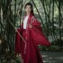 Chineses Hanfu Men Women Cross collar Waist Length Wei Jin Large Sleeve Shirt Embroidery Couple Students Class Clothes