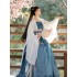 Women Chinese Traditional Hanfu Costumes Lady Han Dynasty Dresses Embroidery Wei JIN Dynasty Princess Folk Dance Clothing