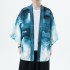 Fashion Costumes Embroidery Hanfu Mens Chinese Robe Cardigan Jacket Oversized Kimono 5XL Ancient Coat Male