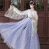 Large Sleeves Gradient Shimmering Princess Hanfu Women Plus Size Sparkles Star