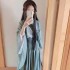 Large Sleeves Gradient Shimmering Princess Hanfu Women Plus Size Sparkles Star