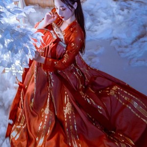 Ancient Chinese Costumes Women Clothes Traditional Hanfu Women Plus Size Tang Dynasty Dance Costumes Red Fairy Dresses