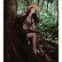 Cosplay Tribal Princess Dresses Women Hanfu Features Wild Ethnic Fur Exposing Waist Belly Dance Skirt