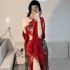 Chinese Traditional Dresses Dancer Adult Women Underwear Sexy Pajamas Ancient Hanfu Navel Exotic Uniform Cosplay Couple Gift