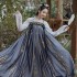 The of Chinese clothing, the chest length skirt, the improved Chinese clothing, the women fresh Chinese long s