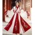 Hanfu Female Jin System Red Dresses Hand Collar Waist Skirt Full Set Embroidery Chinese Wind Spring Summer