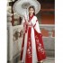 Hanfu Female Jin System Red Dresses Hand Collar Waist Skirt Full Set Embroidery Chinese Wind Spring Summer