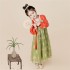 Children Hanfu Girl Brocade Scale Chest Dresses Fairy Chinese Koi Embroidery Spring Ancient Performance Clothing