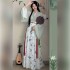 Chinese Vintage Women Hanfu Dresses Traditional Bamboo Design Fairy Hanfu Cosplay Folk Dance Dresses Set Ancient Hanfu Set