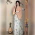 Chinese Vintage Women Hanfu Dresses Traditional Bamboo Design Fairy Hanfu Cosplay Folk Dance Dresses Set Ancient Hanfu Set