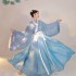 Oriental Tang Dynasty Black Red Hanfu Women Elegant Princess Dance Costumes Chinese Wedding Dresses