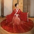 Oriental Tang Dynasty Black Red Hanfu Women Elegant Princess Dance Costumes Chinese Wedding Dresses