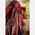 Oriental Ancient Cosplay Hanfu Set Costumes Couples Red Chinese Wedding Dresses Skirt Men Women 3PCS