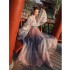 Women's Gradient Ink Water Sleeves Costumes for Classical Chinese Dance