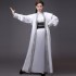 Women's Classical Dance Top Long Sleeve White Loose Flowy Design