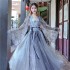 Womens Traditional Hanfu Chinese Outfit Stage Dresses Folk Dance Costumes