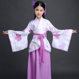 Womens Traditional Hanfu Dresses Festival Outfit Embroidery Ancient Folk Stage Performance Dance Costumes