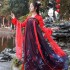 Ropa Tradicional Long Sleeve Dresses Dance Outfit Chinese Cosplay Costumes for Women Hanfu Red