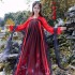 Ropa Tradicional Long Sleeve Dresses Dance Outfit Chinese Cosplay Costumes for Women Hanfu Red